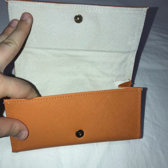 Tory Burch Sun Glass Case Holder Orange - Picture 3 of 3